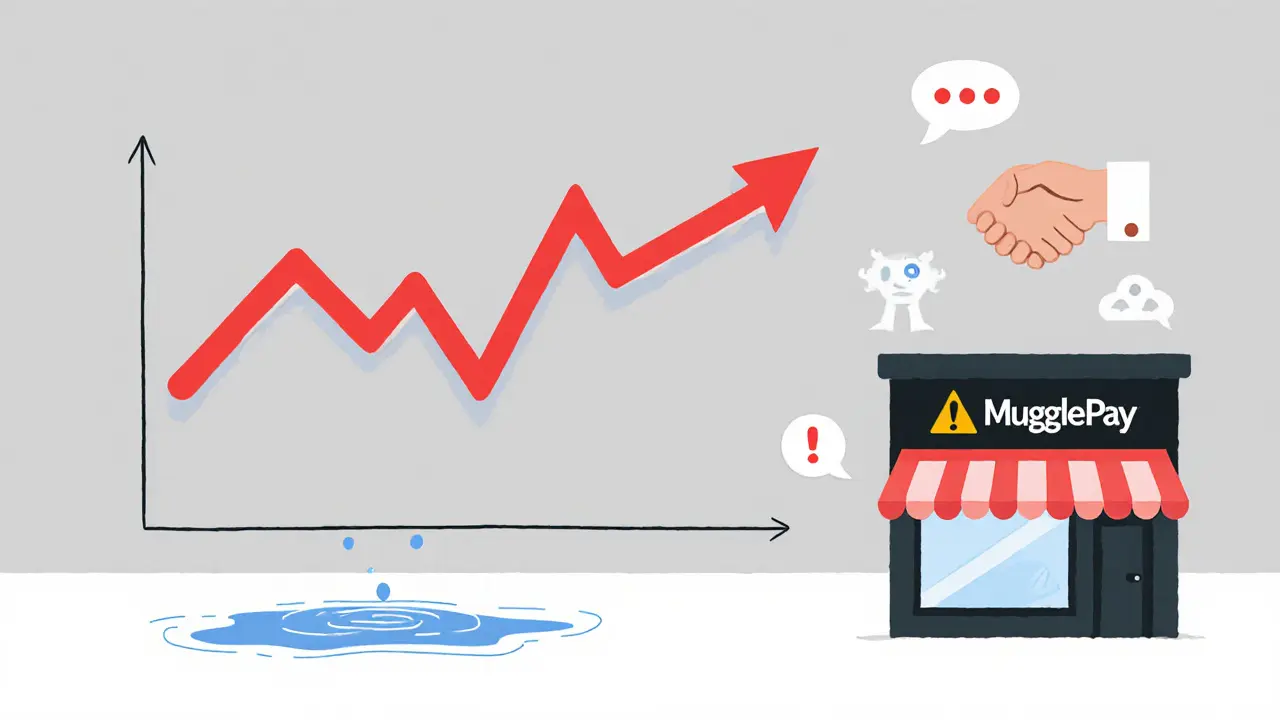 Cartoon of volatile price chart, low liquidity pool, and partnership symbols for Mars ecosystem.