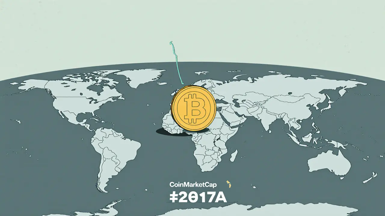 A single TRAVA token isolated on a market map with only a few wallet holders visible in the distance.