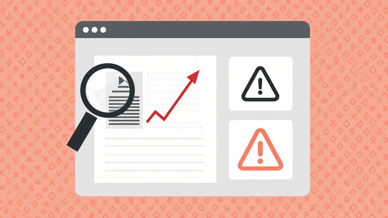 Abstract dashboard icons for tracking smart contract interactions on a blockchain background.