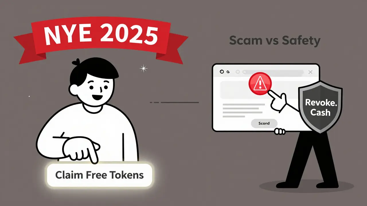 One person falling for scam, another protected by revoke.cash shield