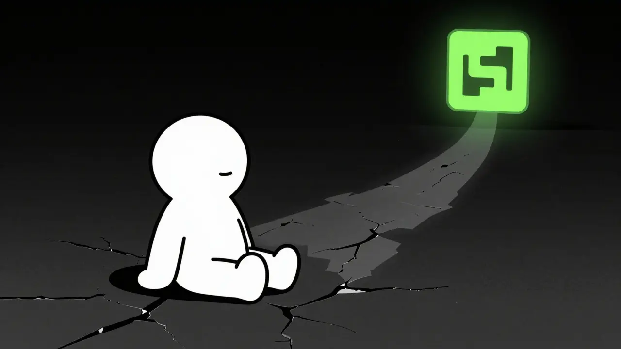 A faded YooShi NFT in darkness, with a glowing path leading to the Shibarium logo.