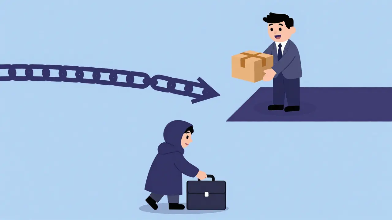 A miner releases a hidden block to erase a public transaction and steal goods.