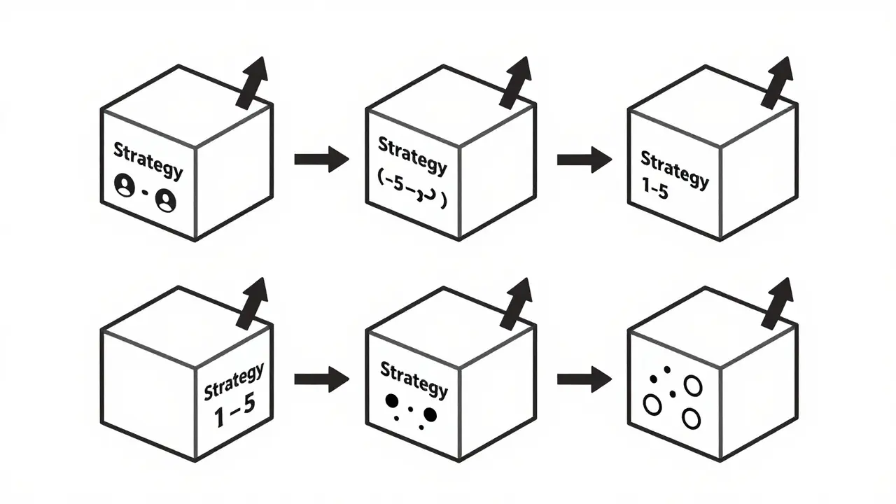 Five trading vaults generate passive income with instant withdrawals and investor contributions.