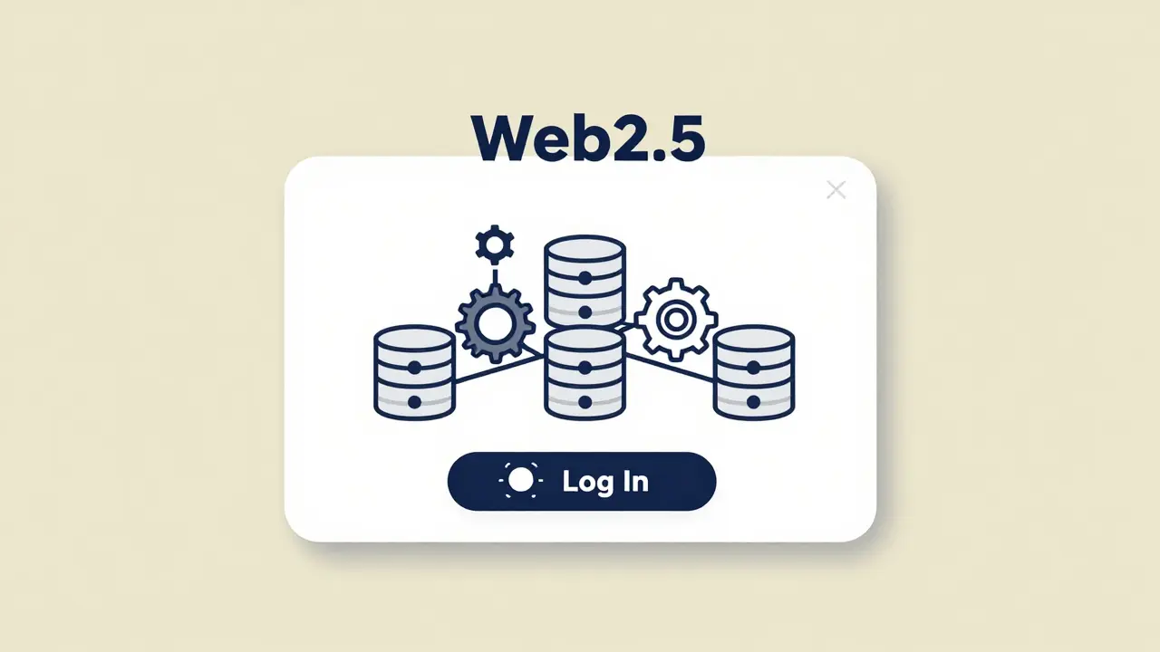 A simple user login screen connected to a secure decentralized backend system.
