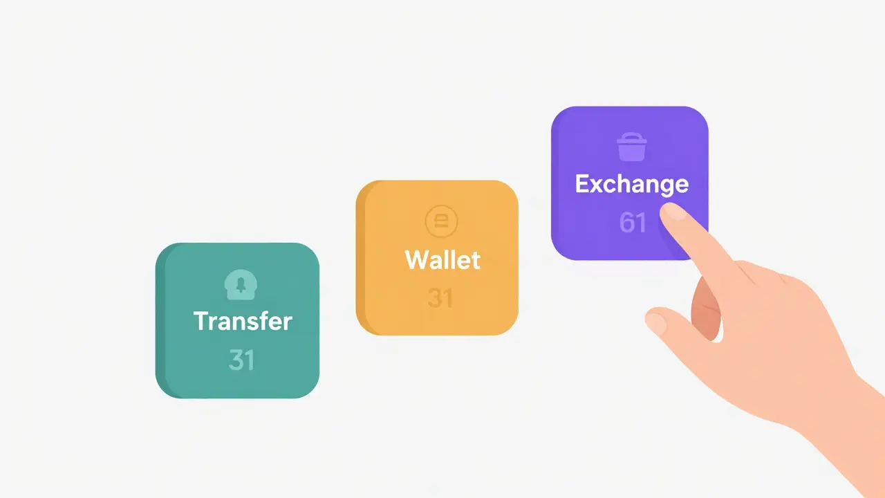 Abstract blocks representing crypto license tiers