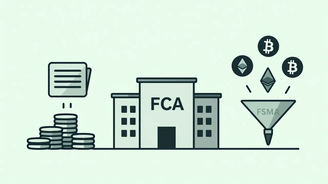 Minimalist graphic showing stablecoin payments and crypto assets entering a regulated financial system.