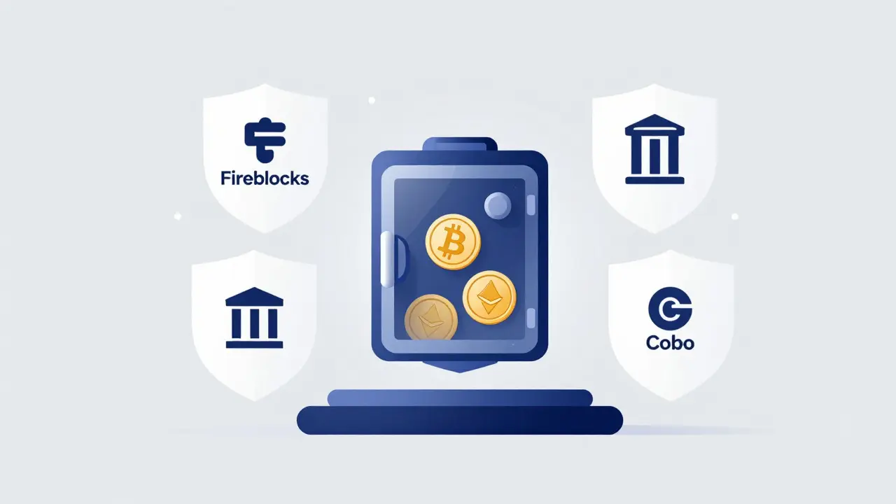 Conceptual art of a secure digital vault protecting crypto assets