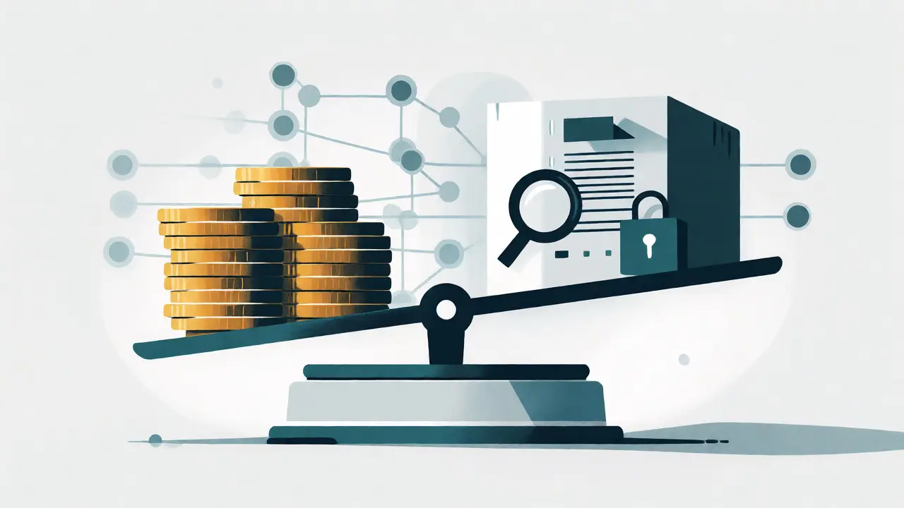 Scale balancing crypto profits against compliance costs